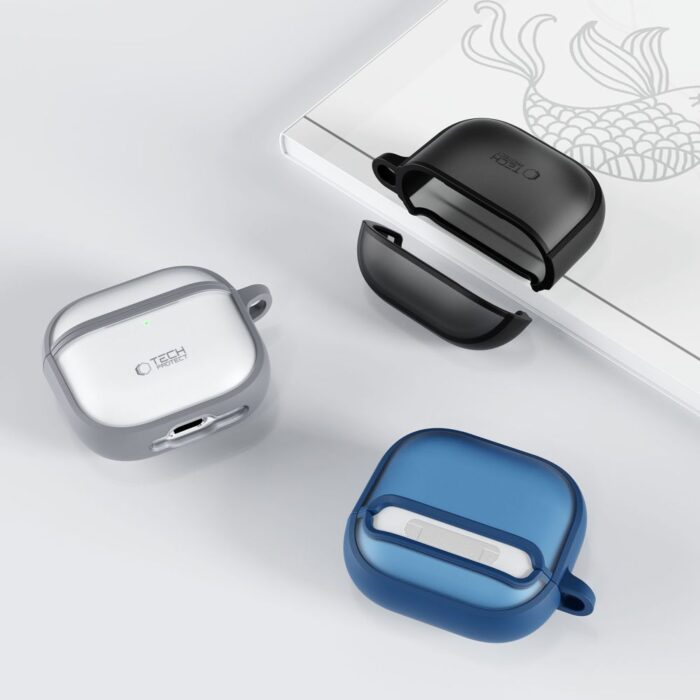 Калъф от Tech-Protect Slim Hook Case за AirPods 4 - Gray - Image 11