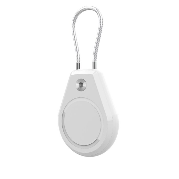 Калъф AppleAirTag Case Waterproofwith Steel Cable - White - Image 1