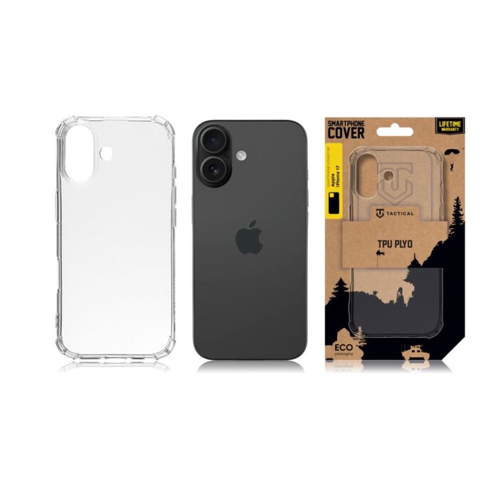 Калъф от 
Tactical TPU Plyo Cover за Apple iPhone 17 Transparent - Image 3